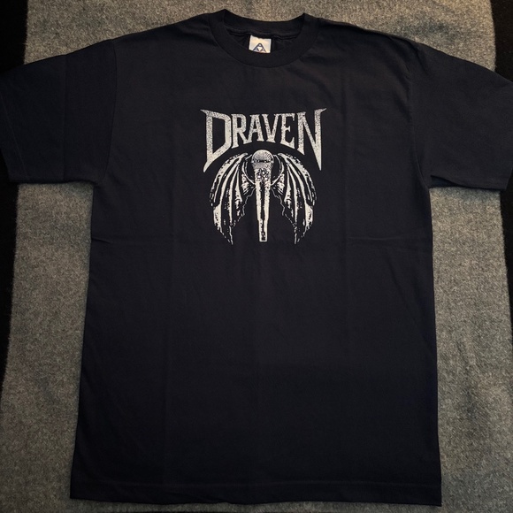 DRAVEN Microphone Bat Logo S/S Shirt MEDIUM - Picture 1 of 6